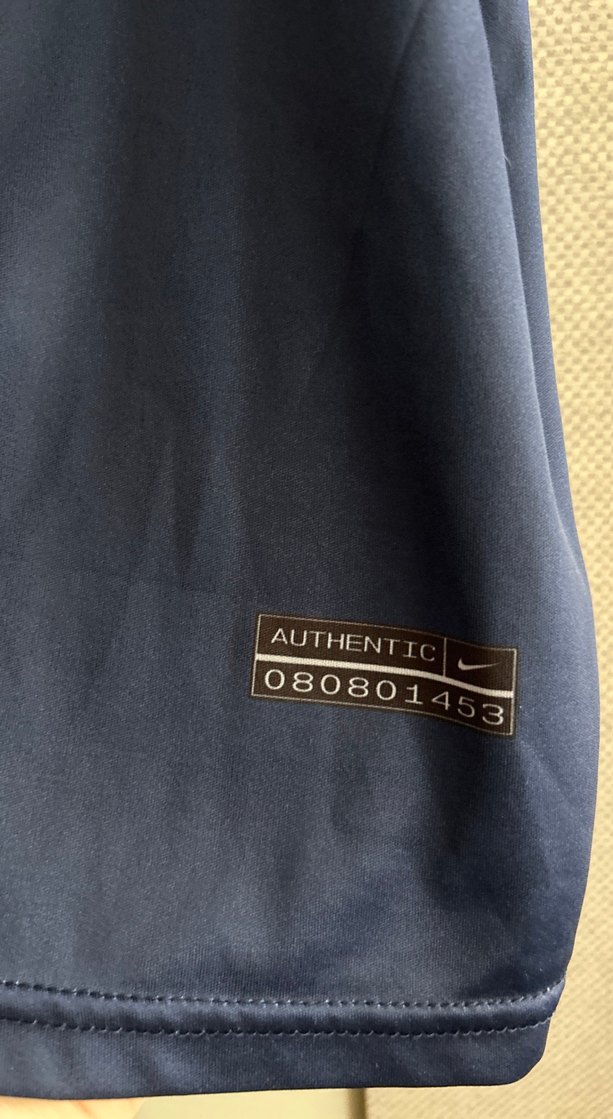 PSG Nike Lacivert Spor T-shirt Velcro Detaylı - Görsel 5