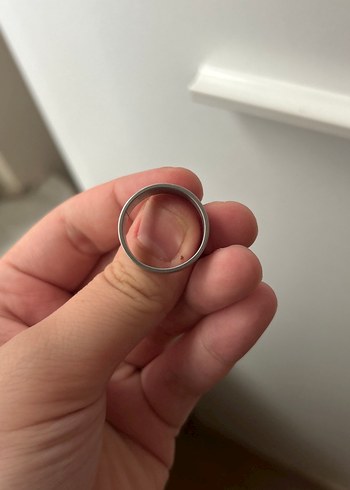 Diğer çelik Gri Minimalist Kadın Yüzük