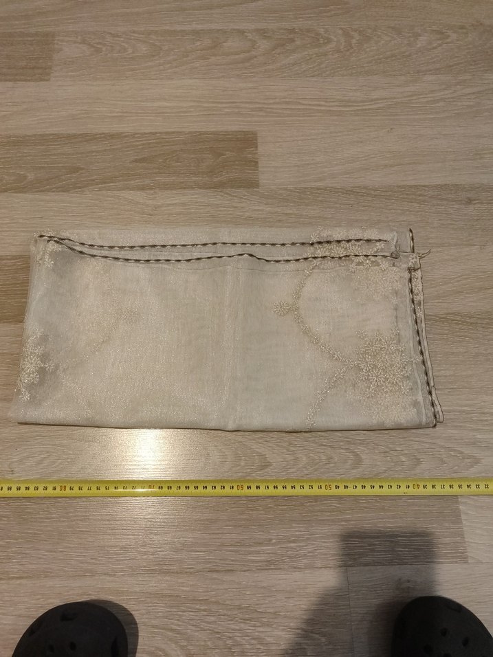 Bej Nakışlı Masa Örtüsü - Görsel 5