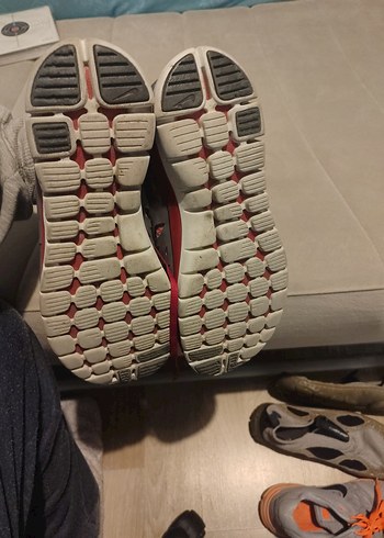 Gri Kırmızı Bağcıklı Spor erkek spor ayakkabı - Görsel 6