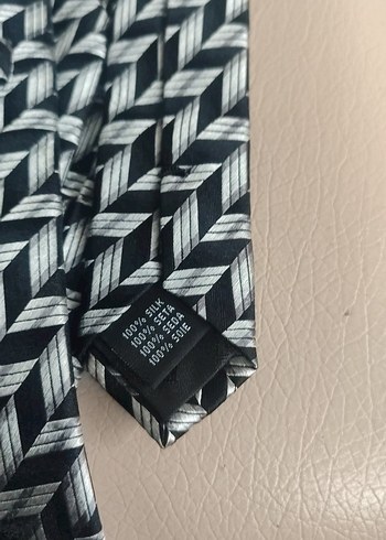 Gri Desenli Erkek Kravat - Görsel 3