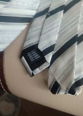 Gri Çizgili Erkek Kravat - Görsel 3