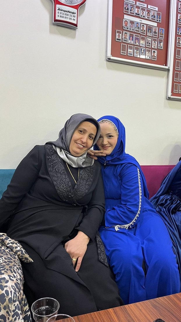 Kadın abaya kolları taşlı şalı ile beraber taşlı - Görsel 2