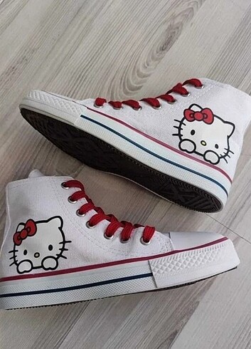 Hello kitty baskılı convers spor ayakkabı 