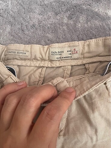 6 Yaş Beden camel Renk Zara şort