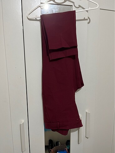 Bordo kumaş pantolon