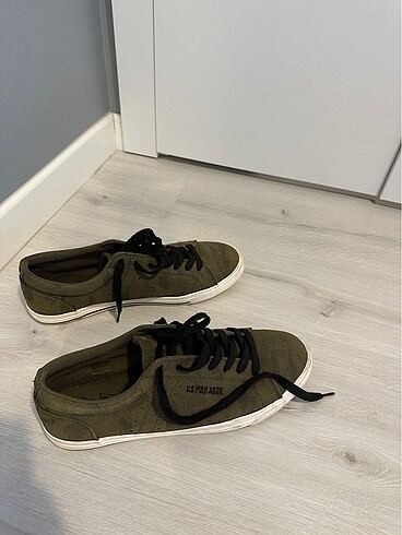 U.S Polo Assn. Haki renk orjinal sneaker ayakkabı