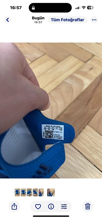 20 Beden mavi Renk Adidas erkek bebek sandalet