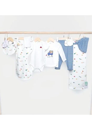 Minipolo % 100 Pamuk 10 Parça Erkek Hastane Çıkışı Hediye Seti - Görsel 2