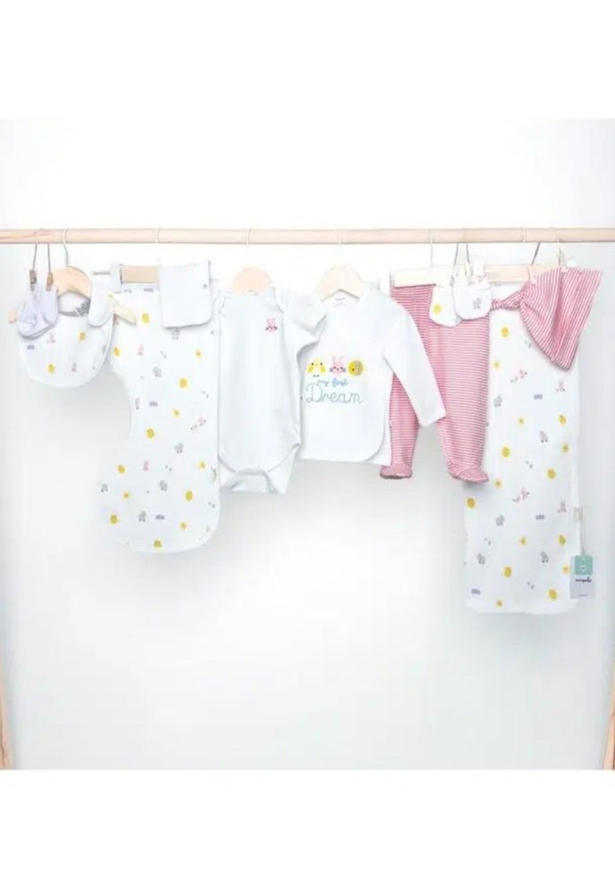 Minipolo %100 Pamuk 10 Parça Kız Hastane Çıkışı Hediye Seti - Görsel 2