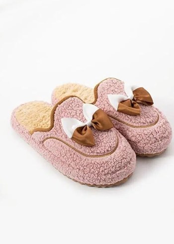 Modella Life Kadın Ev Terliği Fiyonklu ve Nakışlı - Görsel 3