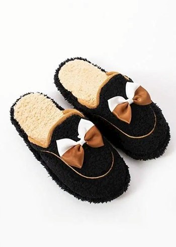 Modella Life Kadın Ev Terliği Fiyonklu ve Nakışlı - Görsel 5