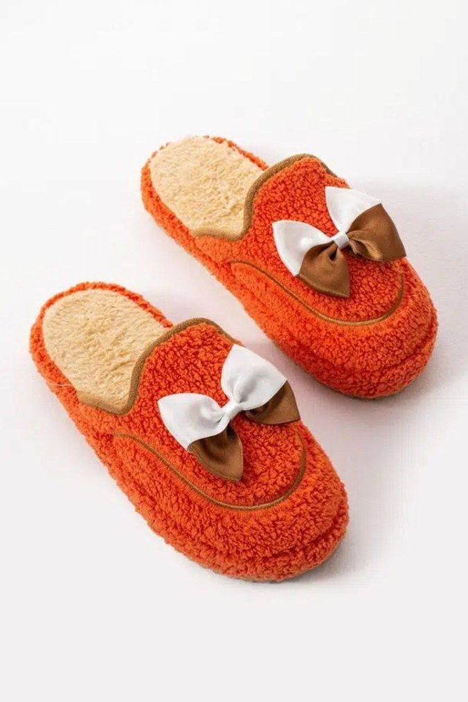 Modella Life Kadın Ev Terliği Fiyonklu ve Nakışlı - Görsel 4