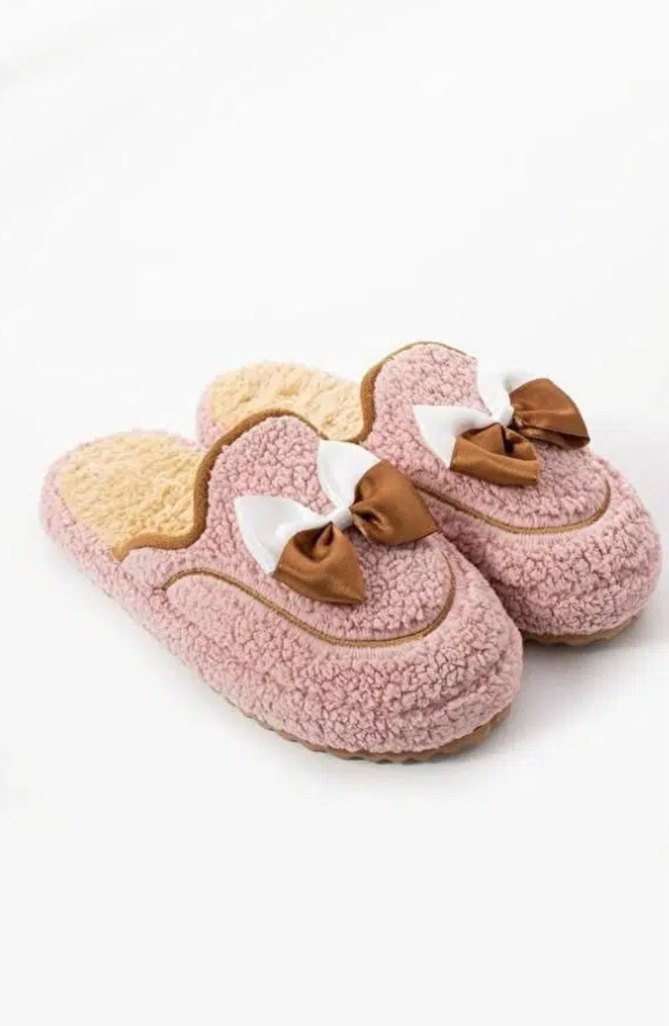 Modella Life Kadın Ev Terliği Fiyonklu ve Nakışlı - Görsel 3