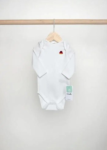 Minipolo Erkek Bebek Uzun Kol % 100 Pamuk 3`lü Çıtçıtlı Body - Görsel 3