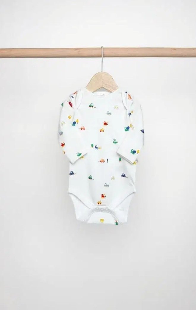 Minipolo Erkek Bebek Uzun Kol % 100 Pamuk 3`lü Çıtçıtlı Body - Görsel 2