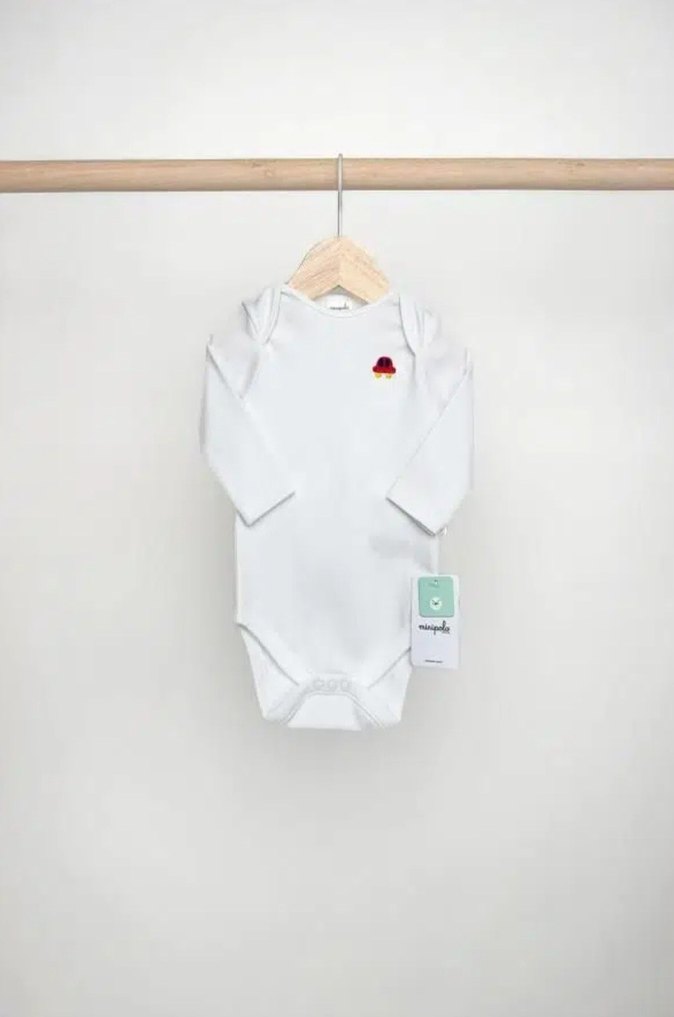 Minipolo Erkek Bebek Uzun Kol % 100 Pamuk 3`lü Çıtçıtlı Body - Görsel 3