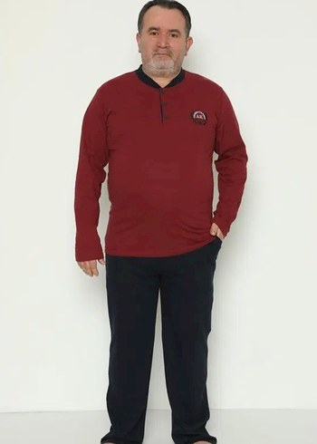Modella Life Bordo Uzun Kollu Erkek Pijama Takımı - Görsel 2