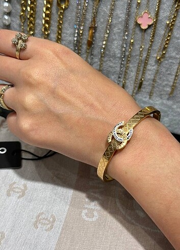 Chanel Chanel Bracelet Çelik gold ,silver bileklikler A kalite paslanma