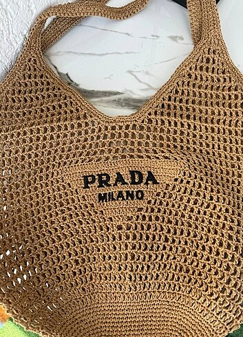  Beden çeşitli Renk Prada Hasır Kadın Çanta 