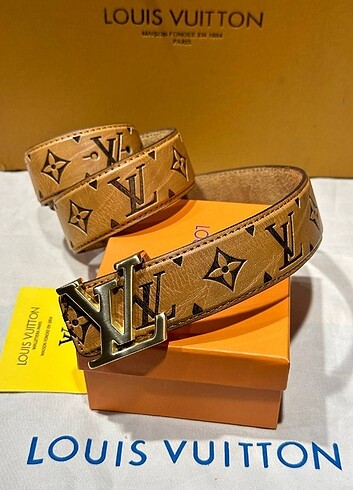 Louis Vuitton Leather Belt Kemer 