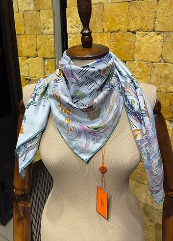 New Model????????????????????????????Hermes Silk Shawl 0 silk H