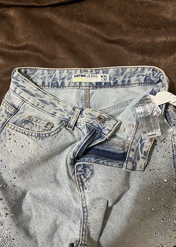 Parlak taşlı jean - Görsel 2
