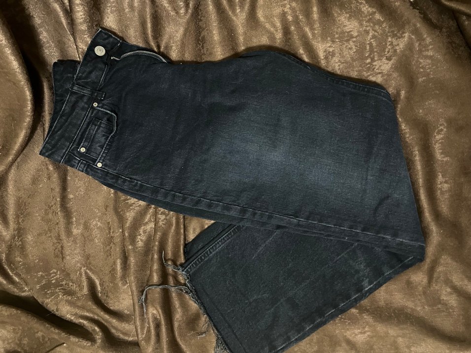 Kadın Bol Kesim Midi Kot Pantolon - Görsel 2