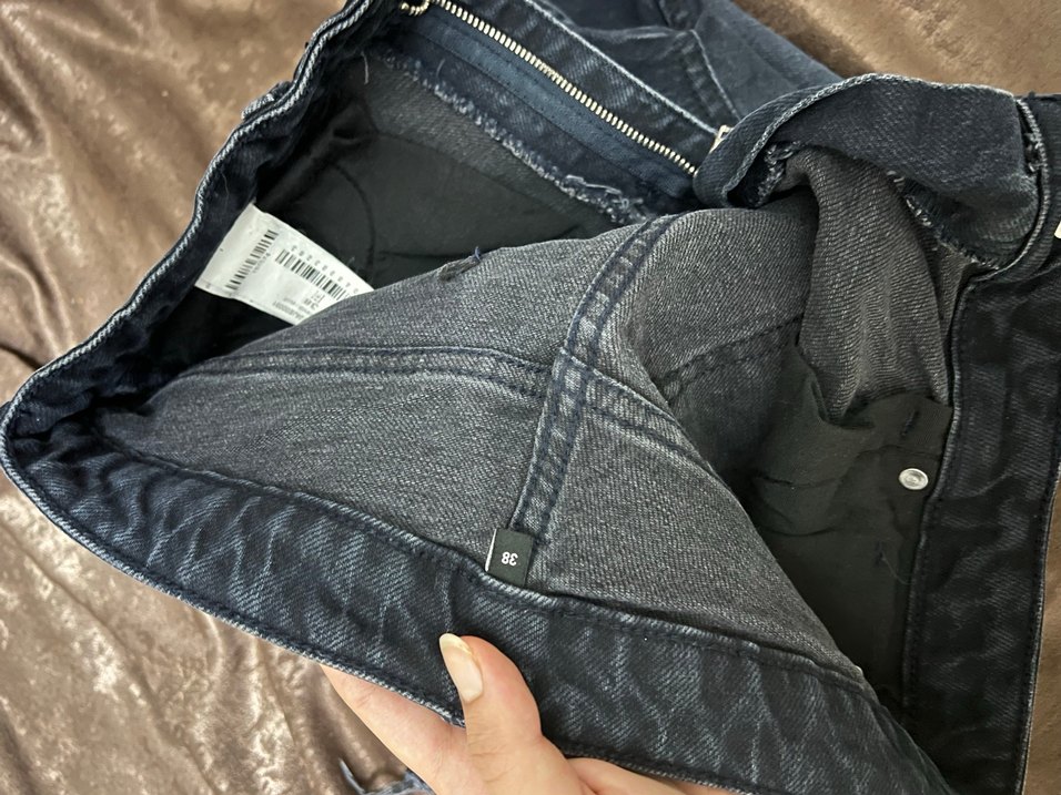 Kadın Bol Kesim Midi Kot Pantolon - Görsel 3