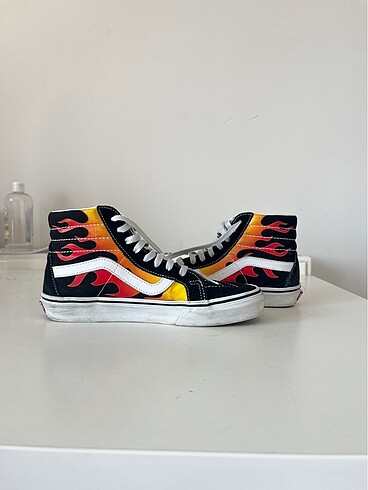 orijinal vans sk8-hi flame 39 numara temiz