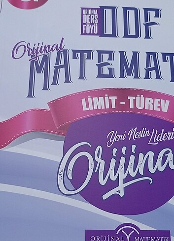 Orjinal matematik ders föyü 3 ve 4 