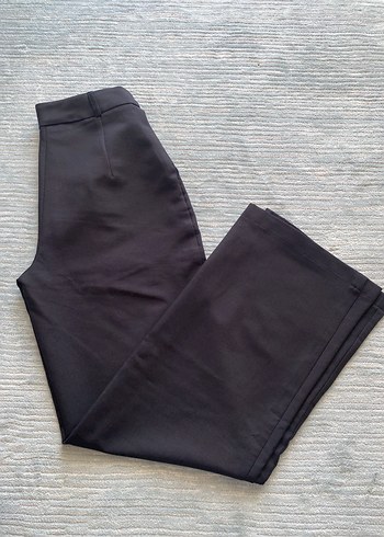 34 Beden Kadın Siyah Kumaş Ofis Pantolonu