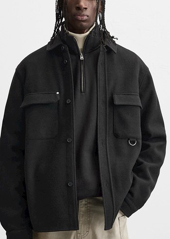 l Beden Zara Siyah Erkek Regular Fit Ceket