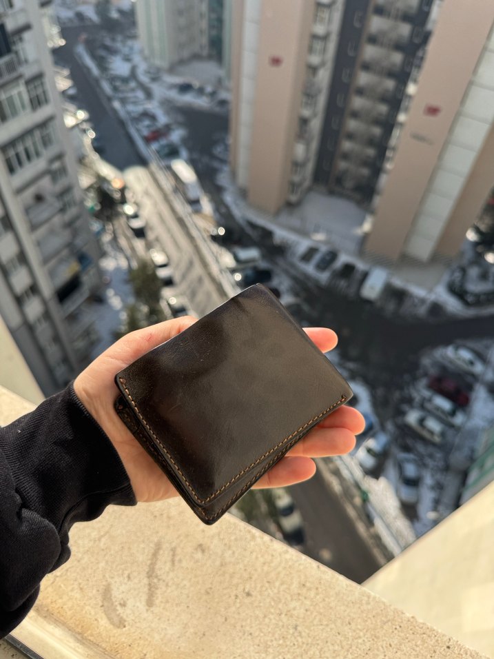 Dana derisi haki renk Erkek Cüzdan - Görsel 5