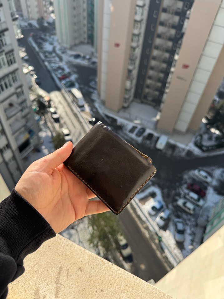 Dana derisi haki renk Erkek Cüzdan - Görsel 4