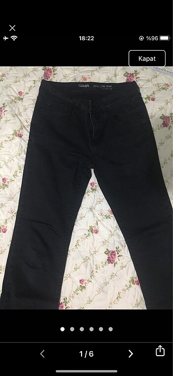 Colins siyah erkek pantolon
