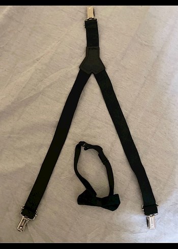 Siyah Çocuk Askı papyon - Görsel 2