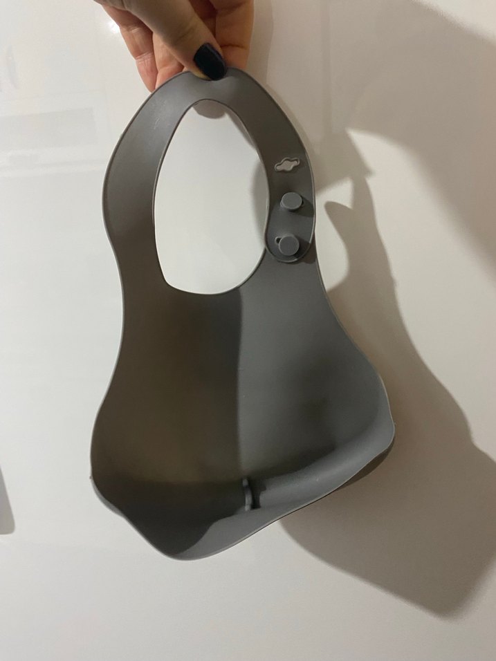 Oioi Gri Bebek Mama Önlüğü - Teklife kapalı - Görsel 2