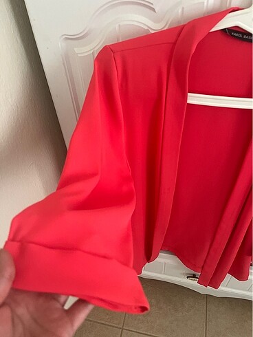 Basıc ceket nar çiçeği rengi - Görsel 2