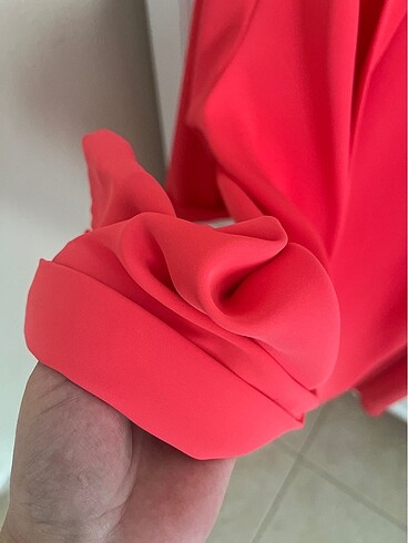 Basıc ceket nar çiçeği rengi - Görsel 8