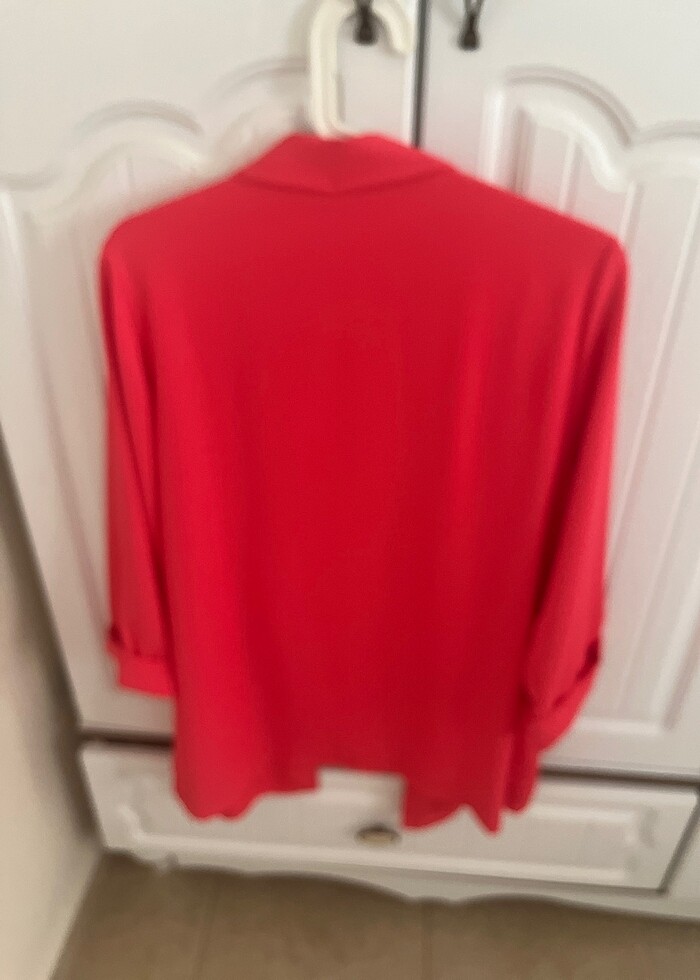 Basıc ceket nar çiçeği rengi - Görsel 5