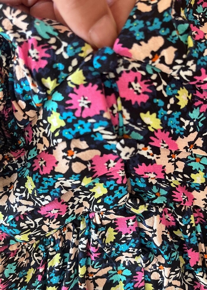 Mudo çıtır çiçekli elbise - Görsel 4