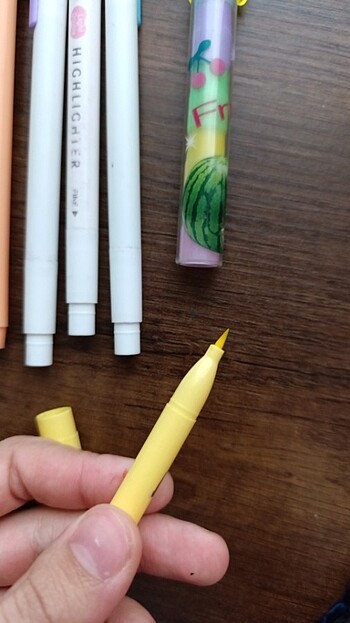  Kalem seti higlihter silgi çift taraflı midliner toplu kalem