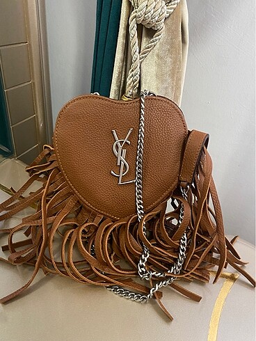  Beden Yves Saint Laurent kahverengi çanta