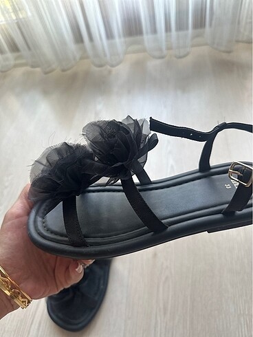Zara Zara siyah sandalet