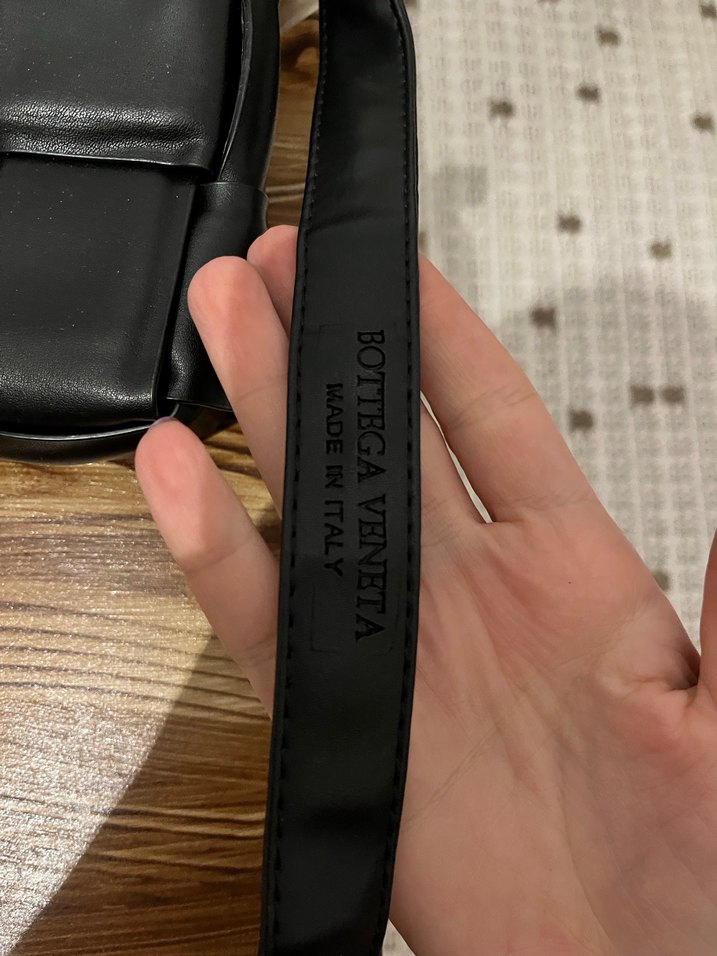 Bottega Zincir Detaylı Siyah Deri Kadın Çanta - Görsel 2