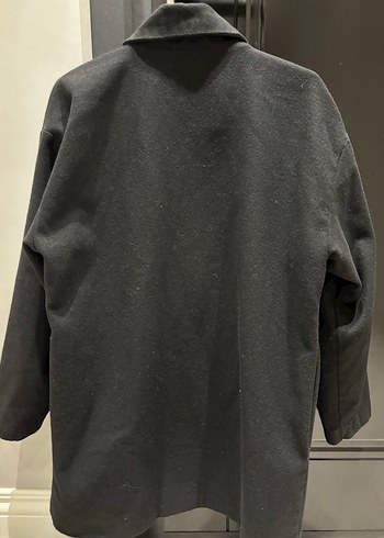 Düğmeli  Byn siyah Kaban - Görsel 3