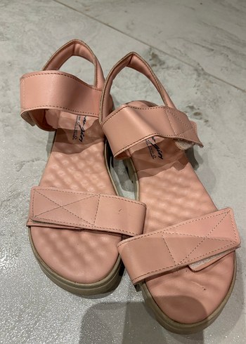 Flo marka Pembe çocuk  Dolgu Topuklu deri  Sandalet - Görsel 2