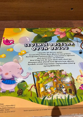 Çocuklar için 3D Pop-up Kitap-3 boyutlu kitap - Görsel 7