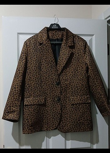 Leopar Blazer ceket